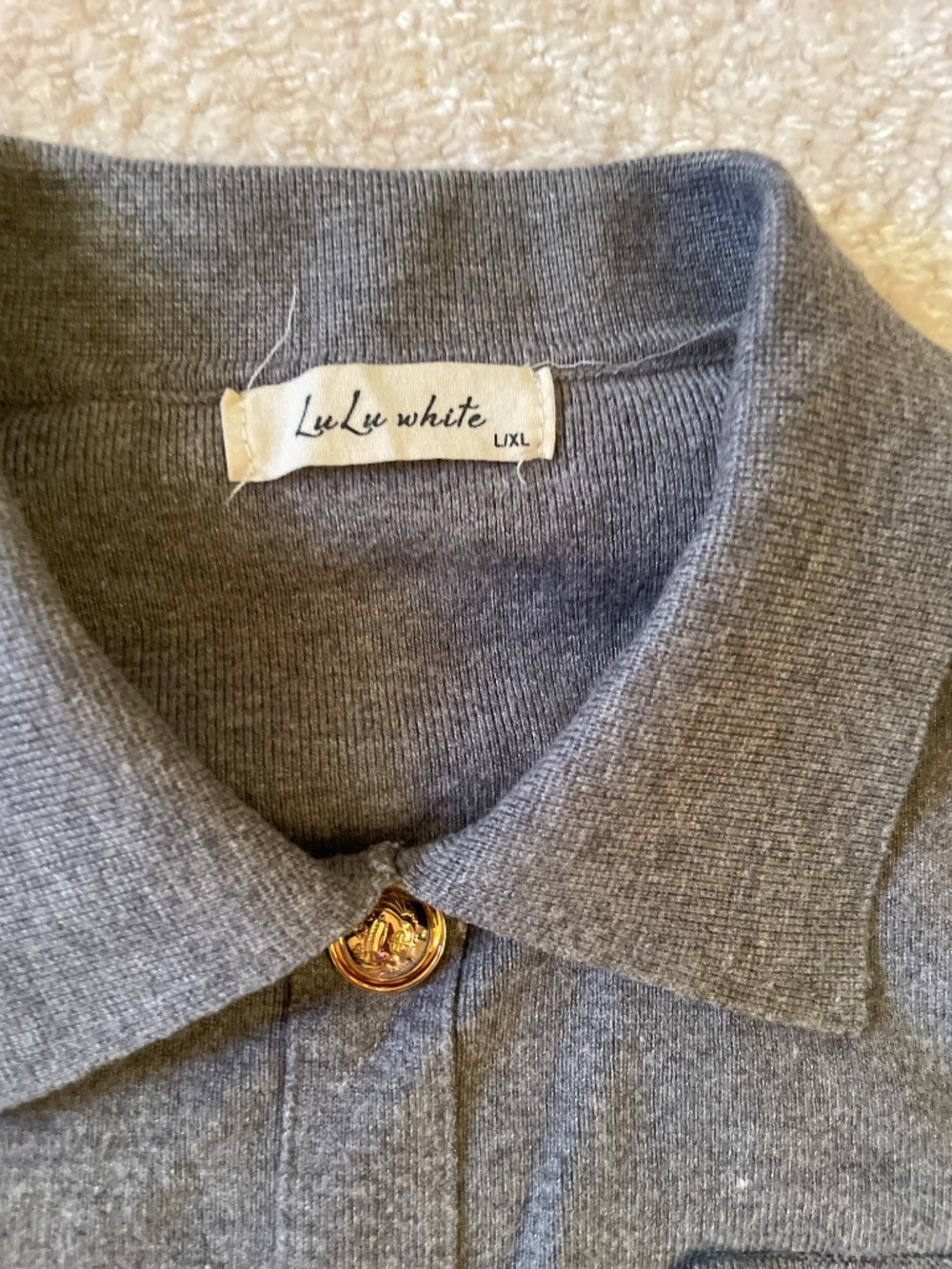 Gray lounge set long-sleeve - Picture 5 of 6